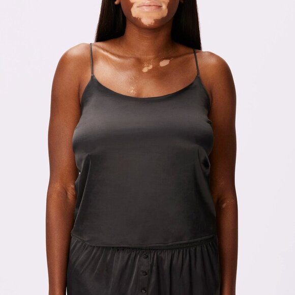 Parade Dream Scoop Cami in Eightball Black/Charcoal in Size Medium - Picture 1 of 8
